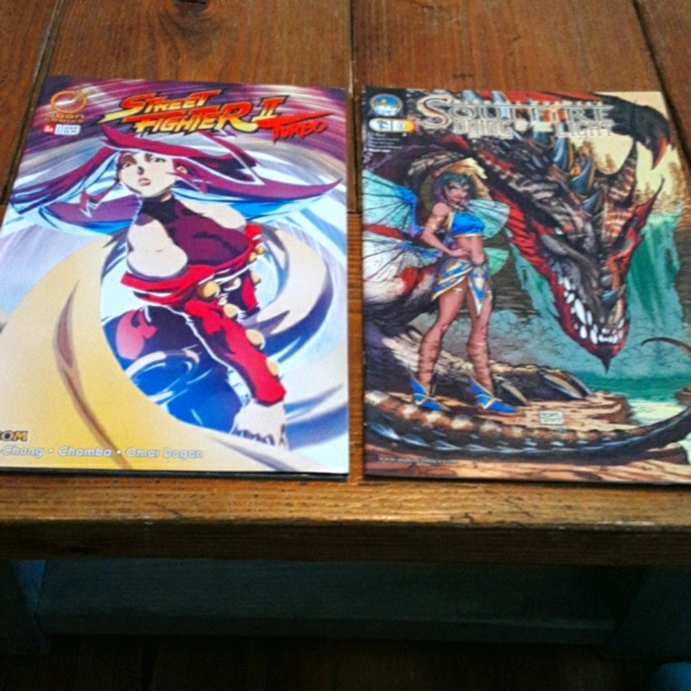 Two modern indie comic books